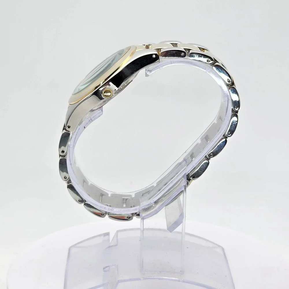 New! CHICO'S Watch Navy Blue Dial Gold Silver Tone Band New With Tags FREE‎ $HIP